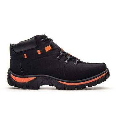 Imagem de Bota Masculino Botina Coturno Adventure - NoBrand, Laranja, 40