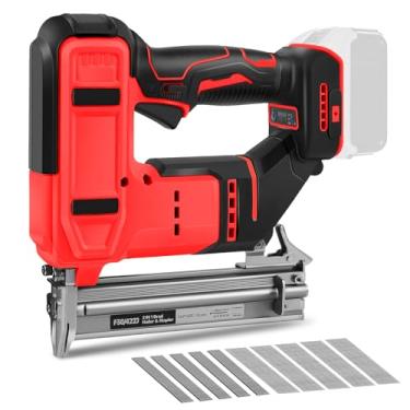 Imagem de FormiPow Pregador Brad de calibre 18 2 em 1/grampeador de coroa estreita para bateria Milwaukee M18, pistola de pregos sem escova sem fio com 1000 pregos e grampos, prego Brad para marcenaria e