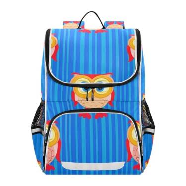 Imagem de Joisal Boys Backpacks Cartoon Cute Owls Blue Backpack for Girls Kids Student Travel Back to School Bag Personalized Elementary Bookbag Floral