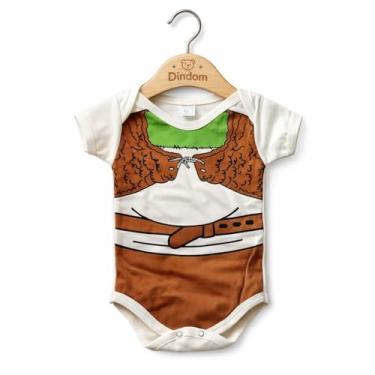 Imagem de Body Bebê Sherek com touca Fantasia mesversário (sem touca, P)
