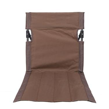 Imagem de TOPINCN Cadeira de Praia, Cadeiras Reclináveis ​​portáteis Ao Ar Livre, Cadeiras de Areia de Acampamento Dobráveis ​​com Encosto para Adultos, Banhos de Sol (Marrom)