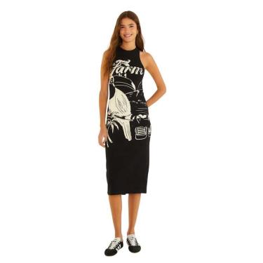 Imagem de Vestido Farm Rio Midi Rib Tucano Praia Farm Rio-Feminino