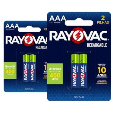 Imagem de Pilha Recarregável Econômica Telefone Sem Fio Aaa - Rayovac