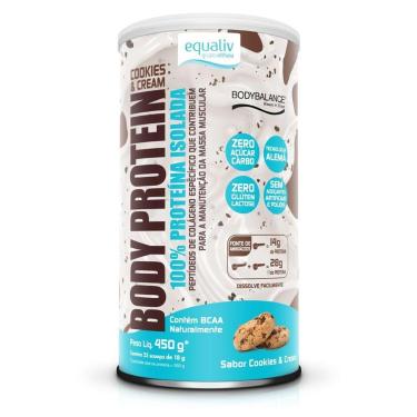 Imagem de Proteina Isolada Body Protein Cookies Cream 450g - Equaliv-Unissex