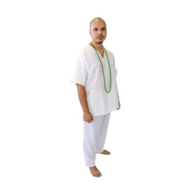Imagem de Roupa Umbanda e Candomblé Masculino - Atacadão Beira Mar, Branco, P
