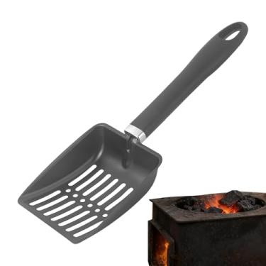 Imagem de Peneira de Carvão - 32.5 Centímetros Resistente ao Calor Pá para Carvão - Pá De Aço Inoxidável Com Furos Para Cinzas | Para Churrasco Fogueira Grelhador A Jardim E Acampamento