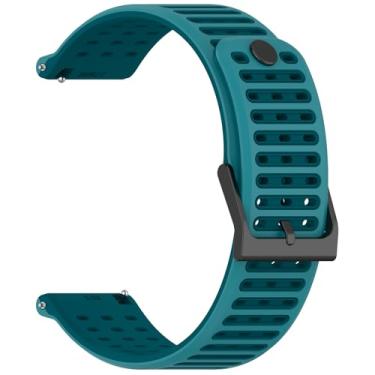 Imagem de Gheper Pulseira de 22 mm compatível com Suunto Vertical 2, Race 2, Run, Race S, Race, 9 Peak Pro, 5 Peak Smartwatch Pulseira de substituição esportiva de silicone macio