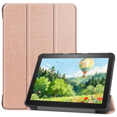 Imagem de Capa para tablet de 20.3 cm (20.3 cm 12ª/10ª geração, versão 2024/2022/2020), capa ultrafina e ultrafina. Incompatível com iPad Samsung TCL de 8 polegadas (ouro)