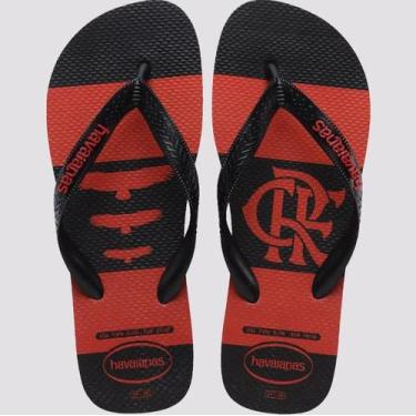 Imagem de Chinelho Havaianas Time Flamengo Top Original CORPRETO VERMELHOTAMANHO