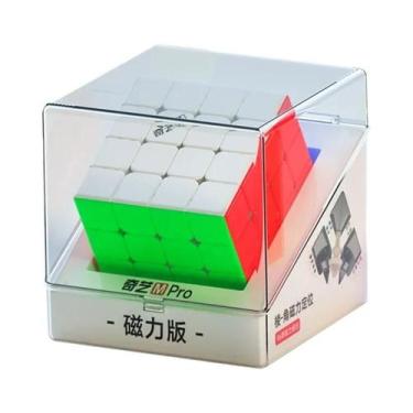 Imagem de Cubo Mágico Magnético 4x4 QiYi M Pro, Quebra-Cabeça Profissional De Ve