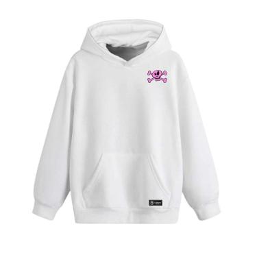 Imagem de Blusão Moletom Canguru Rock And Roll Infantil Personalizado com Capuz e Bolso-Unissex