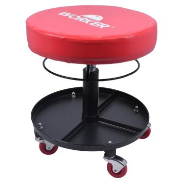 Imagem de Banqueta Para Mecânico Giratória Regulável 100Kg Worker