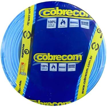 Imagem de Cabo Flexicom de Cobre 2,5mm 750 Volts Azul com 100 Metros 382370 Cobrecom Cabo Flexicom Azul De