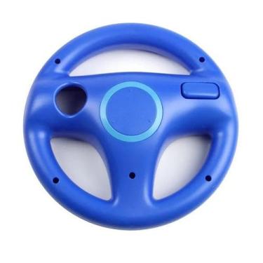 Imagem de Volante Para Nintendo Wii e Wii U Azul - Genérica