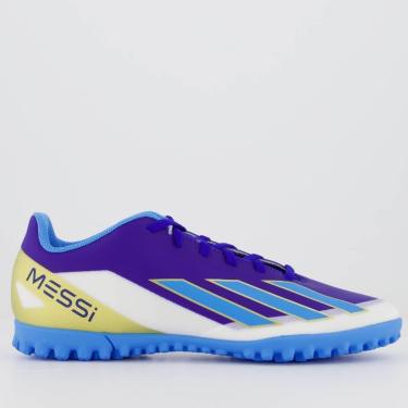 Imagem de Chuteira Adidas X Crazyfast Messi 23 Club TF Society Azul-Unissex