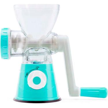 Imagem de Moedor Triturador Picador Manual De Carnes E Alimentos Azul