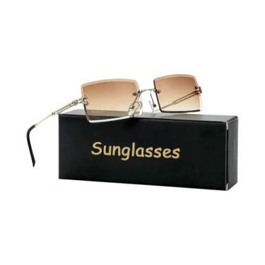 Imagem de Óculos De Sol Unissex Retrô Com Armação De Metal, Lentes Coloridas, Es