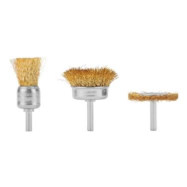 Imagem de Mtx Jogo De Escova De Aço Carbono 3 Peças 1 Plana 50 Mm E 2 T