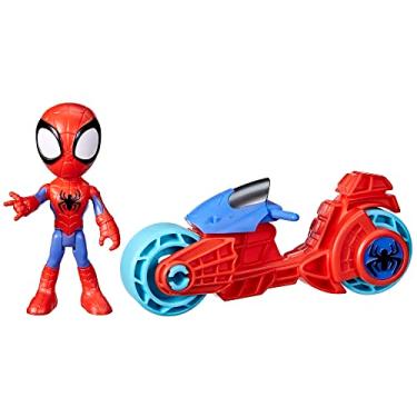 Imagem de Boneco e Veículo Marvel Spidey and His Amazing Friends - Homem Aranha com Moto - F7459...