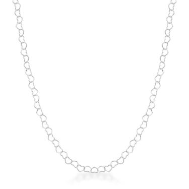 Imagem de Colar feminino choker com Corações vazados 45cm