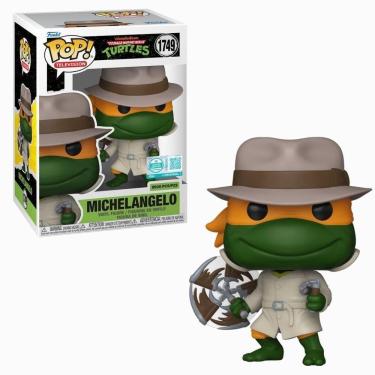 Imagem de Boneco Funko Pop! Edição Limitada Tartarugas Ninja - Michelangelo Com Casaco