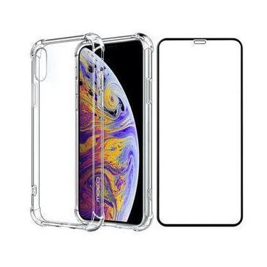 Imagem de Capa Anti Impacto iPhone XR Transparente e Película 3D 5D 6D 9D - Univ