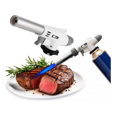 Imagem de Maçarico Culinário Prossinal Para Cozinha e Confeitaria aço inox 1300 