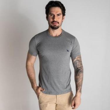 Imagem de Camiseta Acostamento Casual Cinza Mescla-Masculino