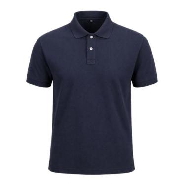 Imagem de Camiseta Polo Piquet Básica - Masculino Tamanho:GCor:Azul - Olden Spor