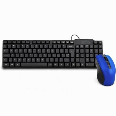 Imagem de Kit Teclado e Mouse Sem Fio com Bluetooth Integrado Escritório 2.4GHz 