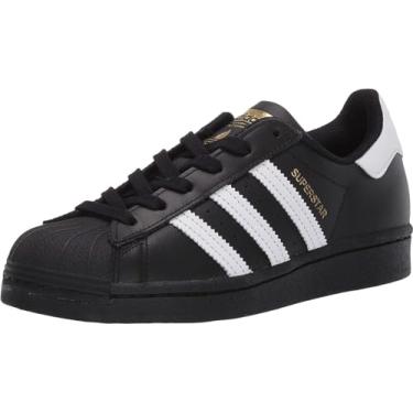 Imagem de adidas Originals Tênis masculino Superstar, Preto/branco/preto, 12