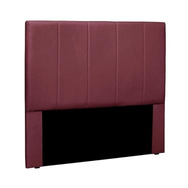 Imagem de Cabeceira Cama Box Casal 140cm Anya Estofada Madeira Veludo Púrpura Loja Sheep