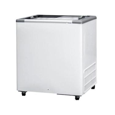 Imagem de Freezer Horizontal 2 Tampas Vidro Deslizante Fricon 216 Litros HCEB216
