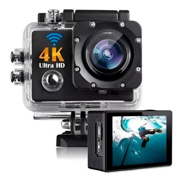 Imagem de Câmera de Ação Shopmix 4K Ultra HD com Wi-Fi à Prova D'água 16 MP 170 graus
