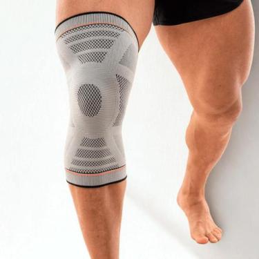 Imagem de Joelheira Training Knit 3D N1 Sport Cinza Claro Tamanho M