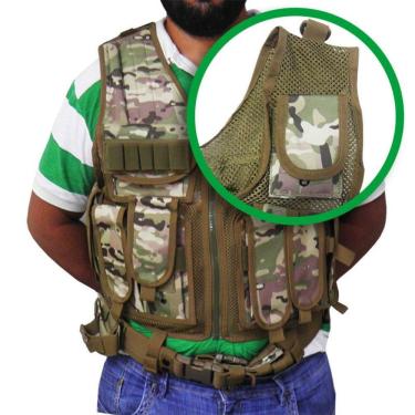 Imagem de Colete Tatico Paintball Multicam Ajustável 