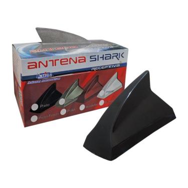 Imagem de Antena de Teto Shark Tubarão Receptiva Preta Universal Antico