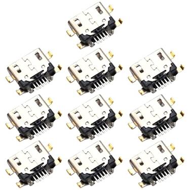 Imagem de HONGYAN Peças de substituição de telefone celular Conector de porta de carregamento de 10 PCS para Samsung Galaxy A10s SM-A107F Acessórios telefônicos