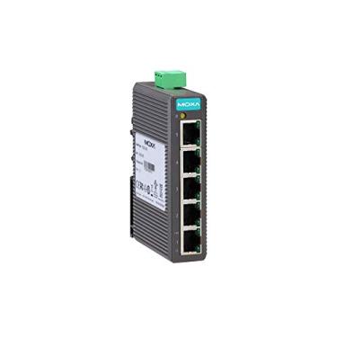 Imagem de EDS-205 - Interruptor Ethernet de nível de entrada de 5 portas Moxa sem gerenciamento com portas 10/100BTX (caixa de plástico) (fonte de alimentação não incluída).