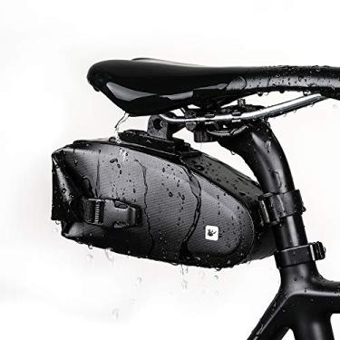 Imagem de Rhinowalk Bolsa de sela de bicicleta impermeável para bicicleta sob o assento bolsa de desmontagem rápida à prova de chuva bolsa de assento para bicicleta bicicleta acessórios de ciclismo profissional