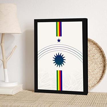 Imagem de Quadro decorativo; Bandeira de Pernambuco; Pernambuco meu País; Sou Pernambucano; Bandeira de pernambuco minimalista;