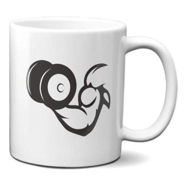 Imagem de Caneca Musculação Levantar Peso Academia Gym Maromba