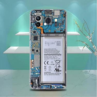Imagem de Estojo transparente para Xiaomi Mi Poco X3 NFC M3 Pro F3 F1 11 Lite 12 Nota 10 11T 9T Capa de telefone transparente Cassete de fita magnética de rádio, C8, para Pocophone F1
