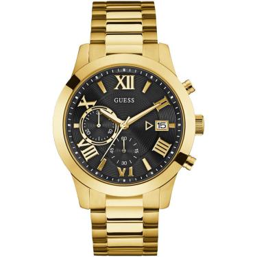 Imagem de Relógio GUESS masculino preto dourado cronógrafo W0668G8