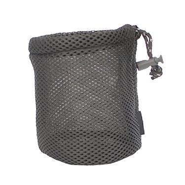 Imagem de harayaa Bolsa de rede de acampamento com cordão de malha fácil de carregar bolsa de malha de visibilidade ao ar livre bolsa de armazenamento de coisas de acampamento saco de coisas para viajar, P