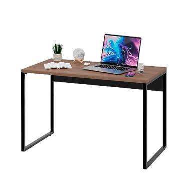 Imagem de Mesa Para Escritório Estilo Industrial 1,20m Tpo 25mm (Nogal)