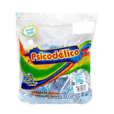 Imagem de Pirulito Psicodélico Branco e Azul c/50 - Martinha