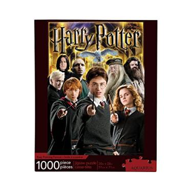 Imagem de Quebra Cabeças - Harry Potter (1.000 peças) - Multicolorido colecionável Com Harry, Ron, Hermione, Dumbledore, Hagrid, Hedwig, Snape, Malfoy e aquele que não deve ser nomeado.