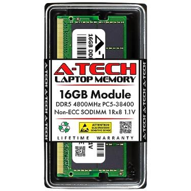 Imagem de A-Tech Módulo de memória não ECC de 16 GB de RAM para Crucial CT16G48C40S5 | DDR5 4800 MHz PC5-38400 1.1V SODIMM 262-Pin