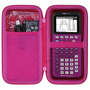 Imagem de co2CREA Estojo para Texas Instruments TI-84 Plus CE Python Enhanced/TI-84/TI-Nspire CX II CAS/TI-Nspire CX II/TI-83 Plus/TI-89 Titanium/TI-85/TI-86 Color Graphing Calculator, Plum Case